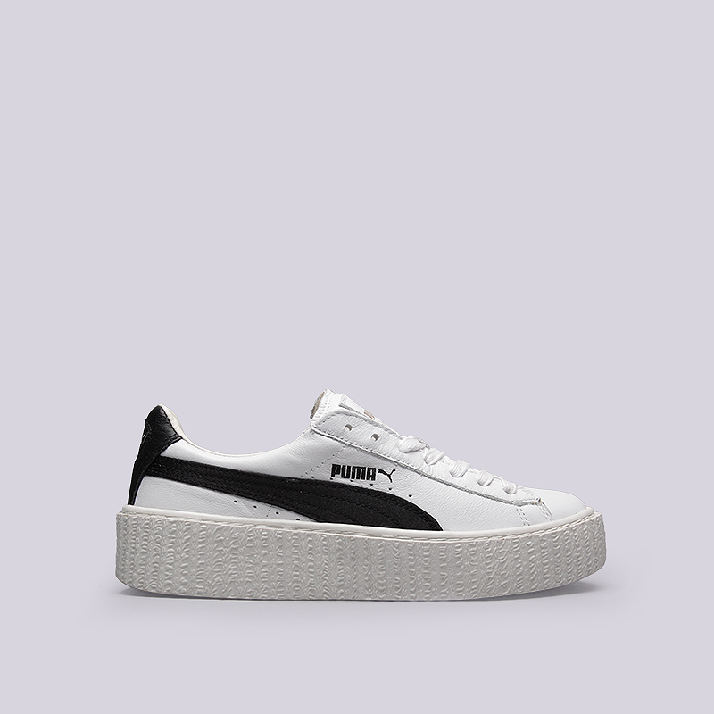 женские белые кроссовки PUMA Creeper White & Black 36446201 - цена, описание, фото 1